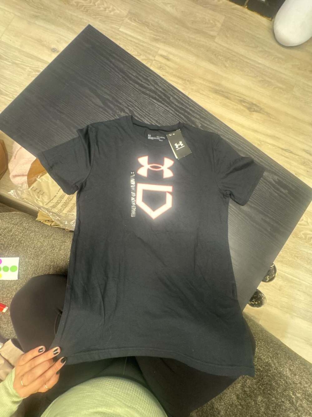 Under Armour Baseball Graphic Tee Size YXL Black